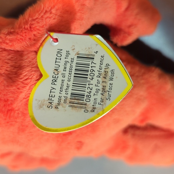 2011 Ty Beanie Babies Yo Gabba Gabba Muno Plush Red Cyclops  Hang And Tush Tags - Picture 5 of 10